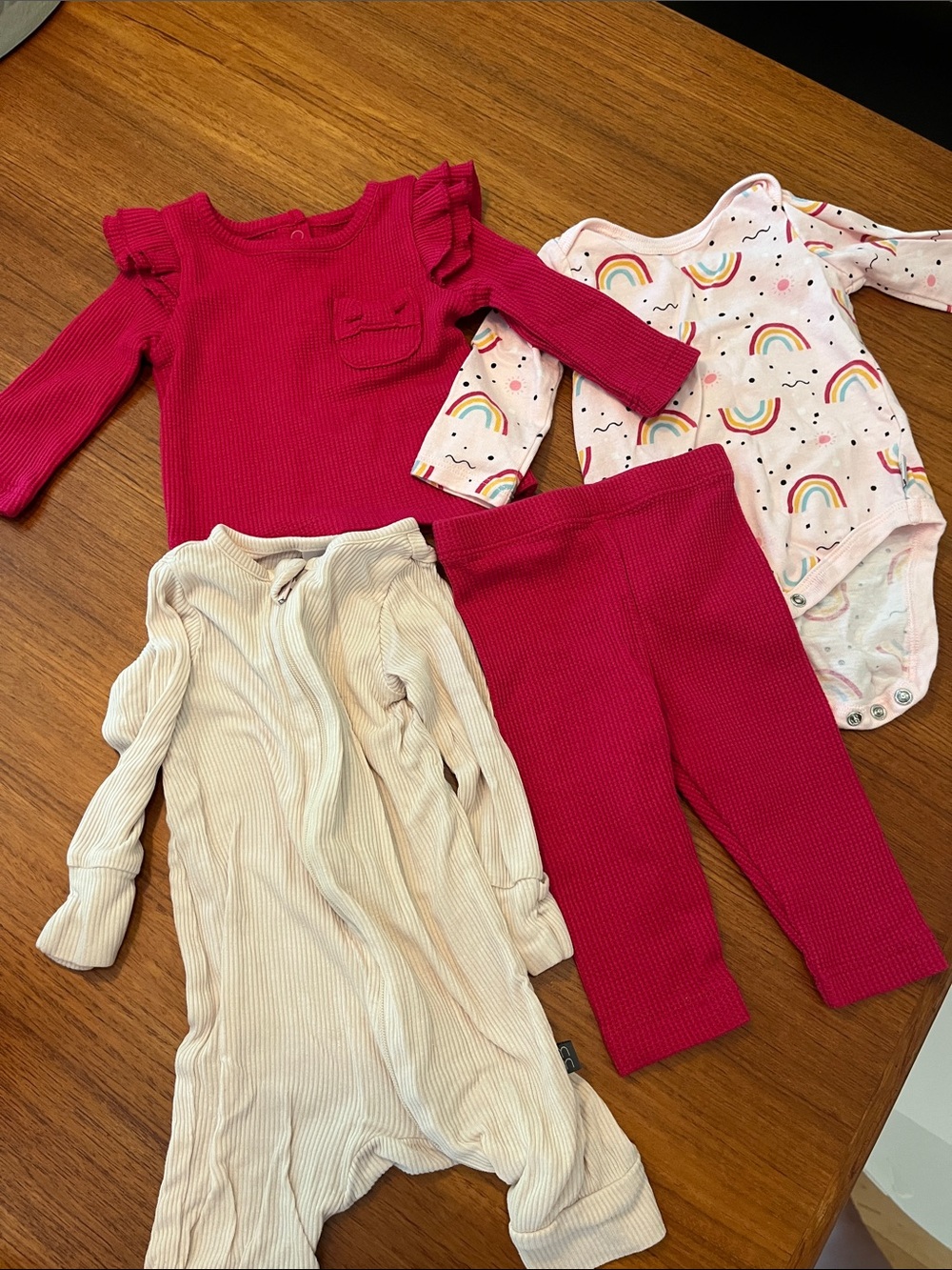 Koala Kids Pink and Cream Girls 4-Piece Matching Set